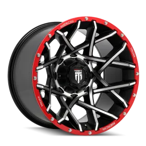 Gridlock AT1901 Gloss Black Machined 20X12 8-170 -44MM 125.2MM Off Road Wheels American Truxx